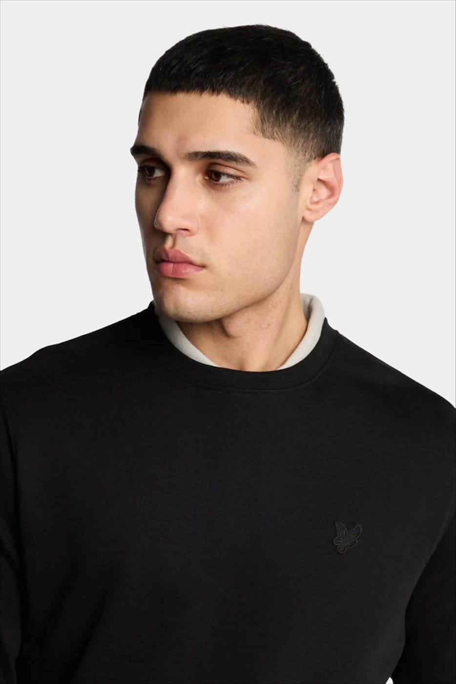 Lyle & Scott - Zwarte Superfine sweater
