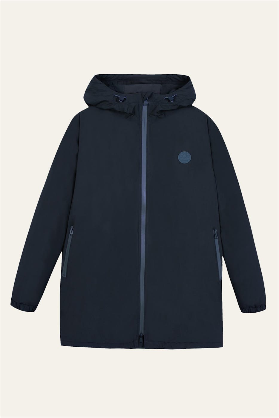 Faguo - Donkerblauwe Montaud parka jas