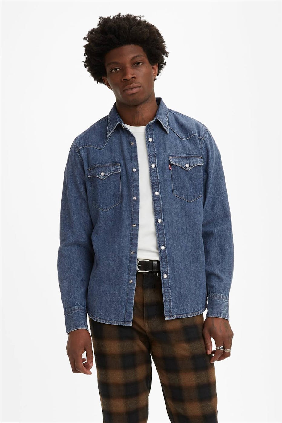 Levi's - Donkerblauw Barstow Western hemd