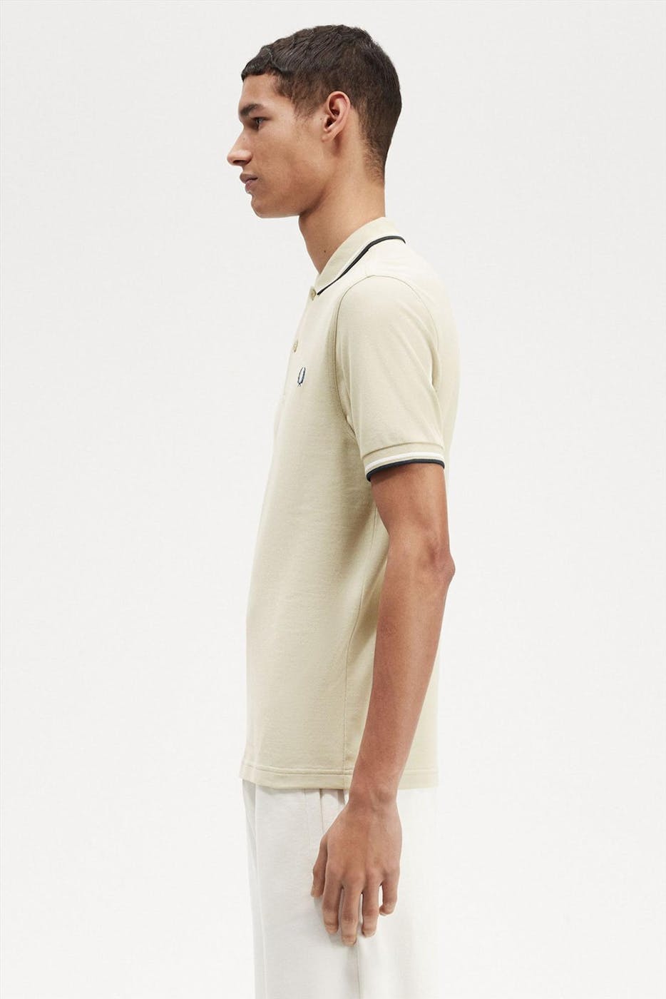 Fred Perry - Beige Twin Tipped polo