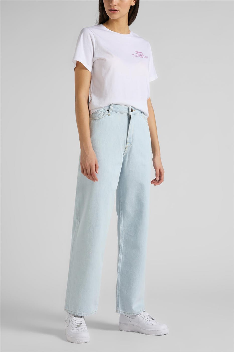 Lee - Lichtblauwe Wide Leg Long wide jeans