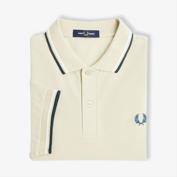 Fred Perry - Beige Twin Tipped polo
