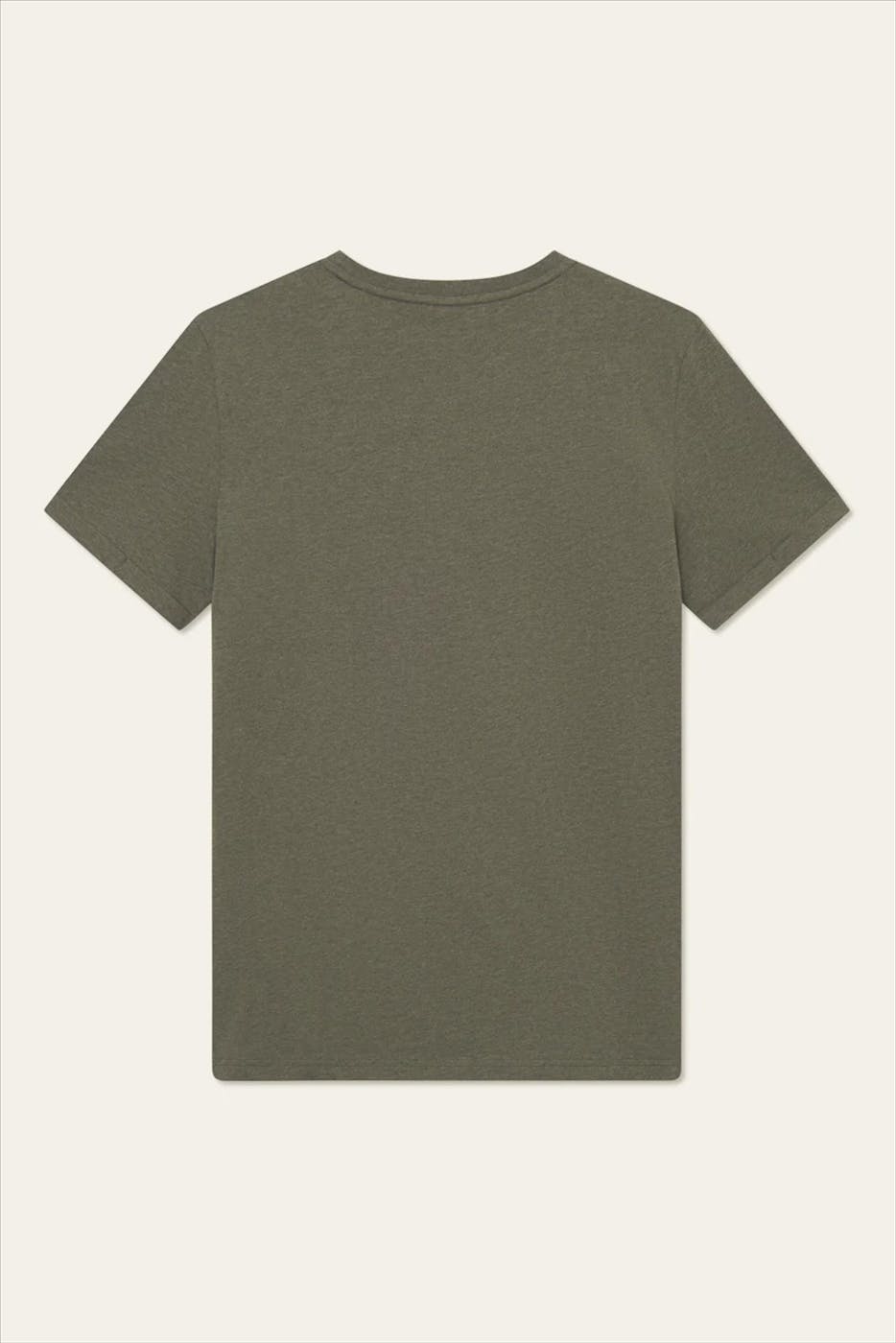 LES DEUX - Donkergroene Nørregaard Tonal T-shirt