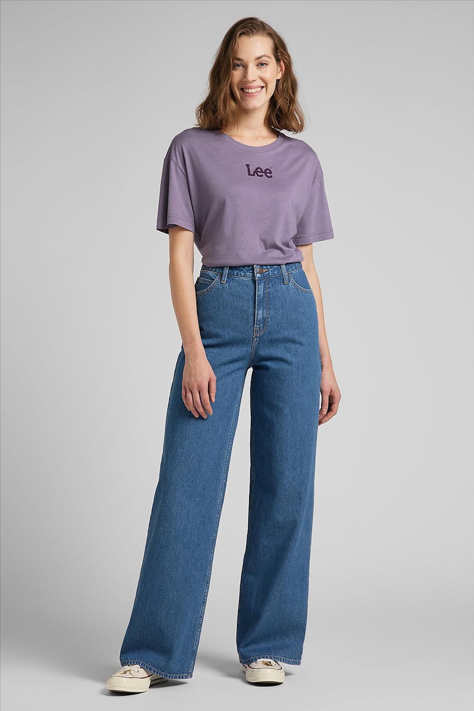 Lee - Blauwe Stella A-Line flared jeans