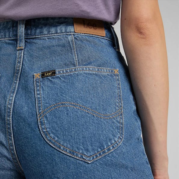 Lee - Blauwe Stella A-Line flared jeans