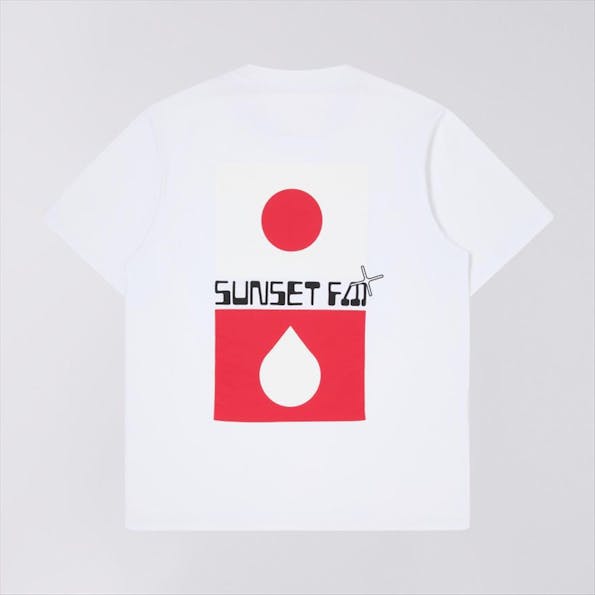 Edwin - Witte Sunset FM T-shirt