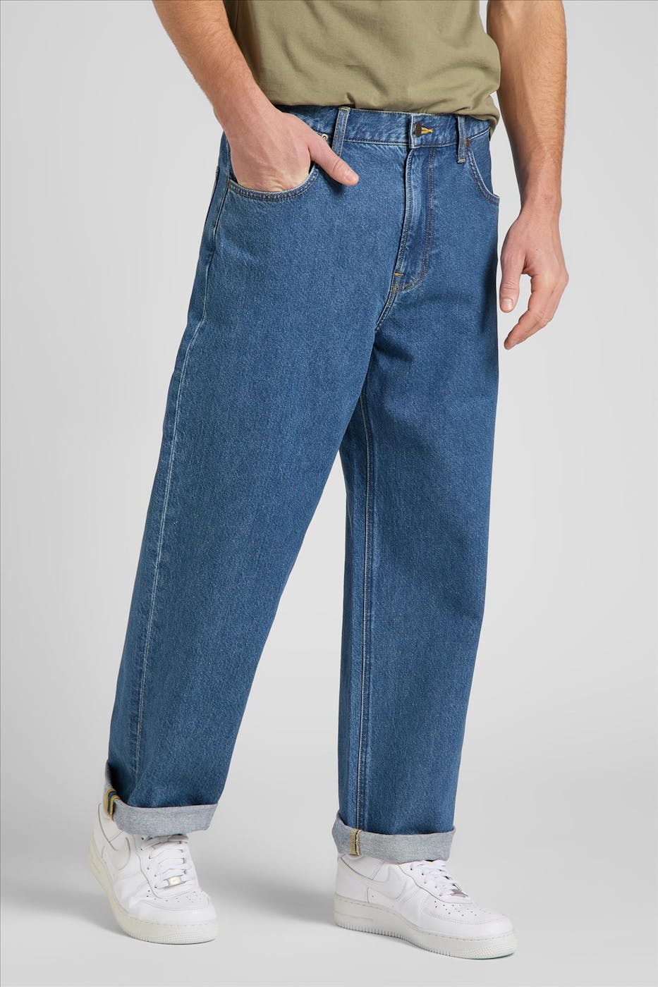 Lee - Blauwe Asher Loose Straight jeans