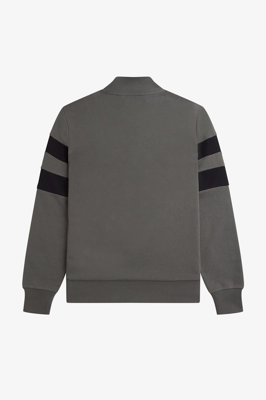 Fred Perry - Donkergroene Tipped Sleeve Half Zip sweater