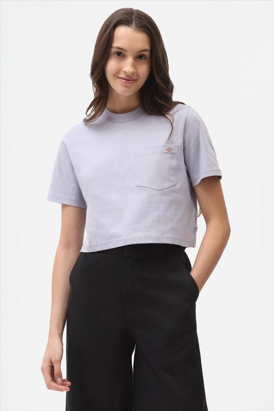 Dickies - Lichtpaarse Porterdale Cropped T-shirt