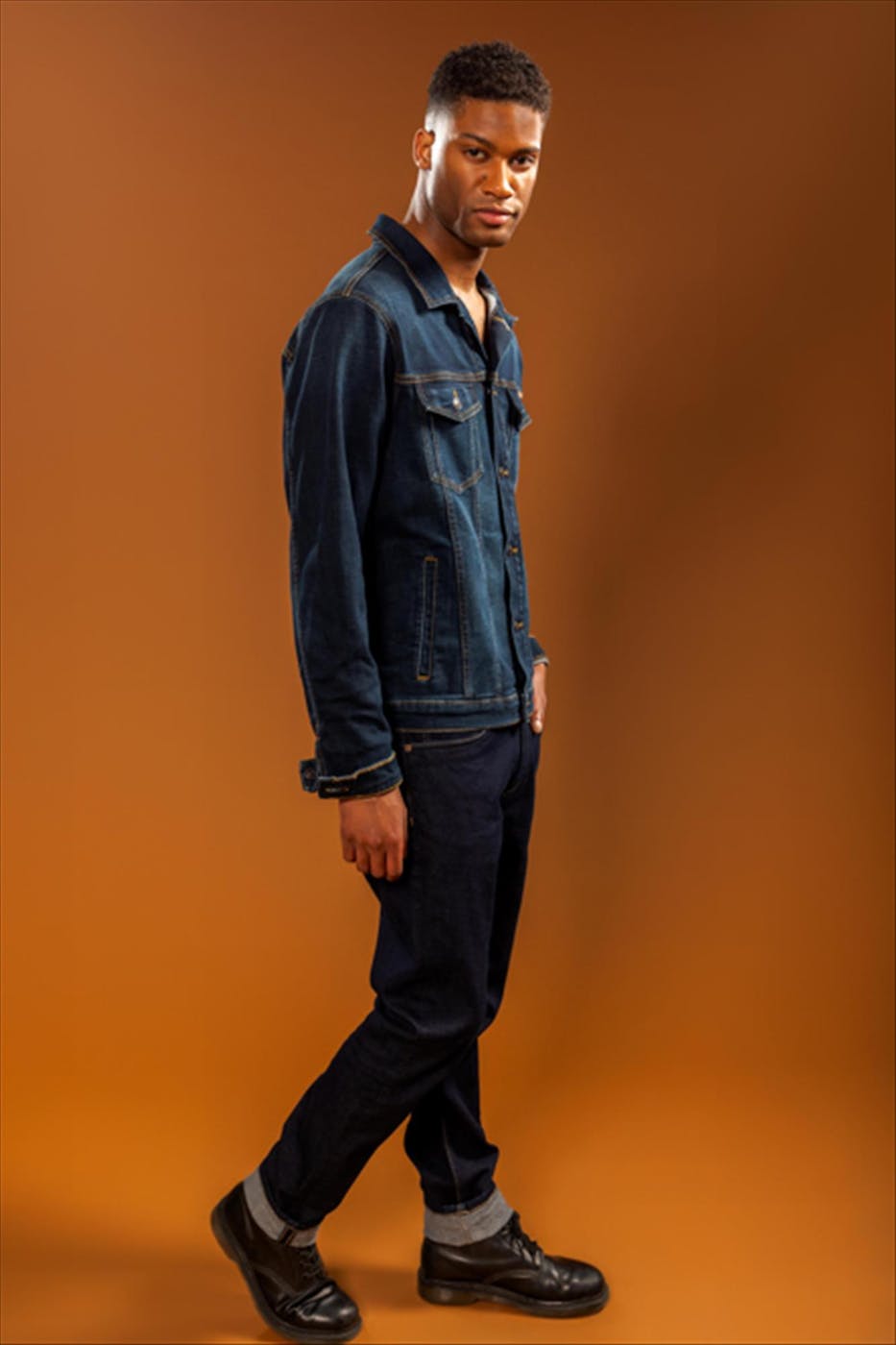Lee Cooper - Donkerblauwe Redo straight slim jeans