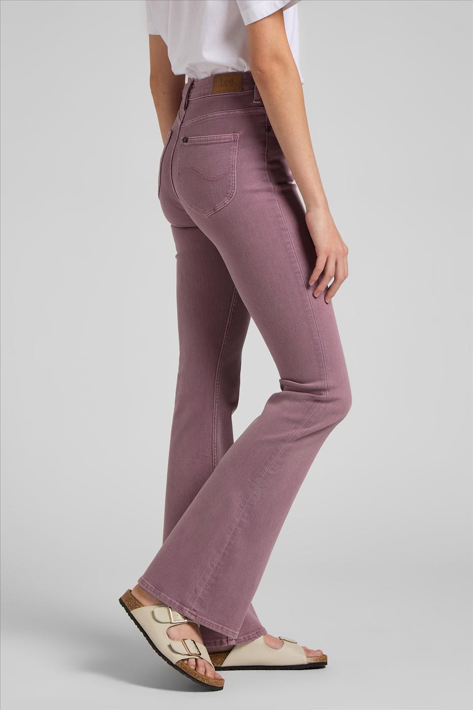 Lee - Paarse Breese flared jeans