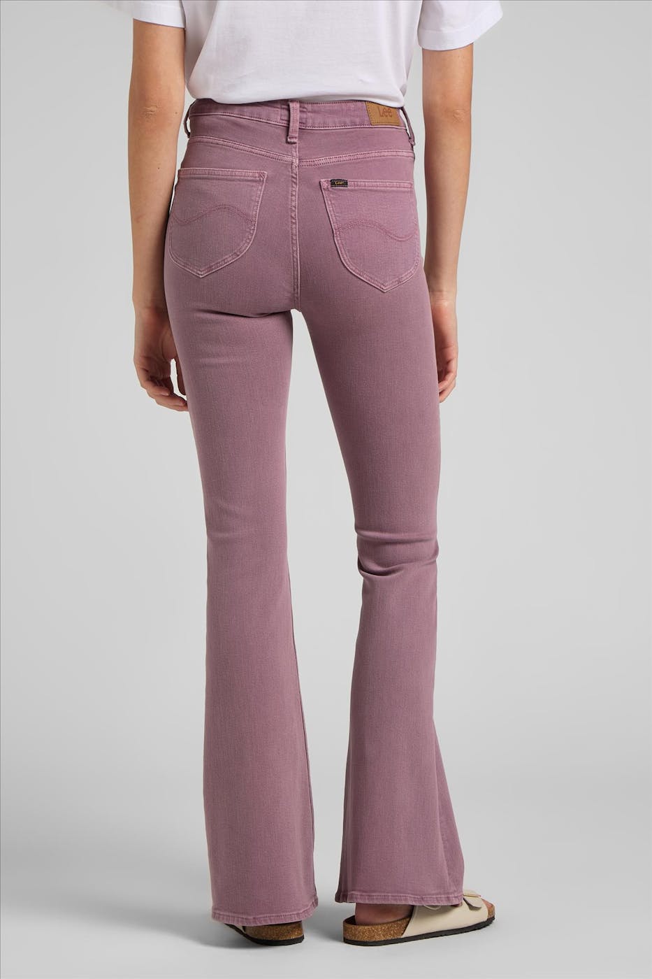 Lee - Paarse Breese flared jeans