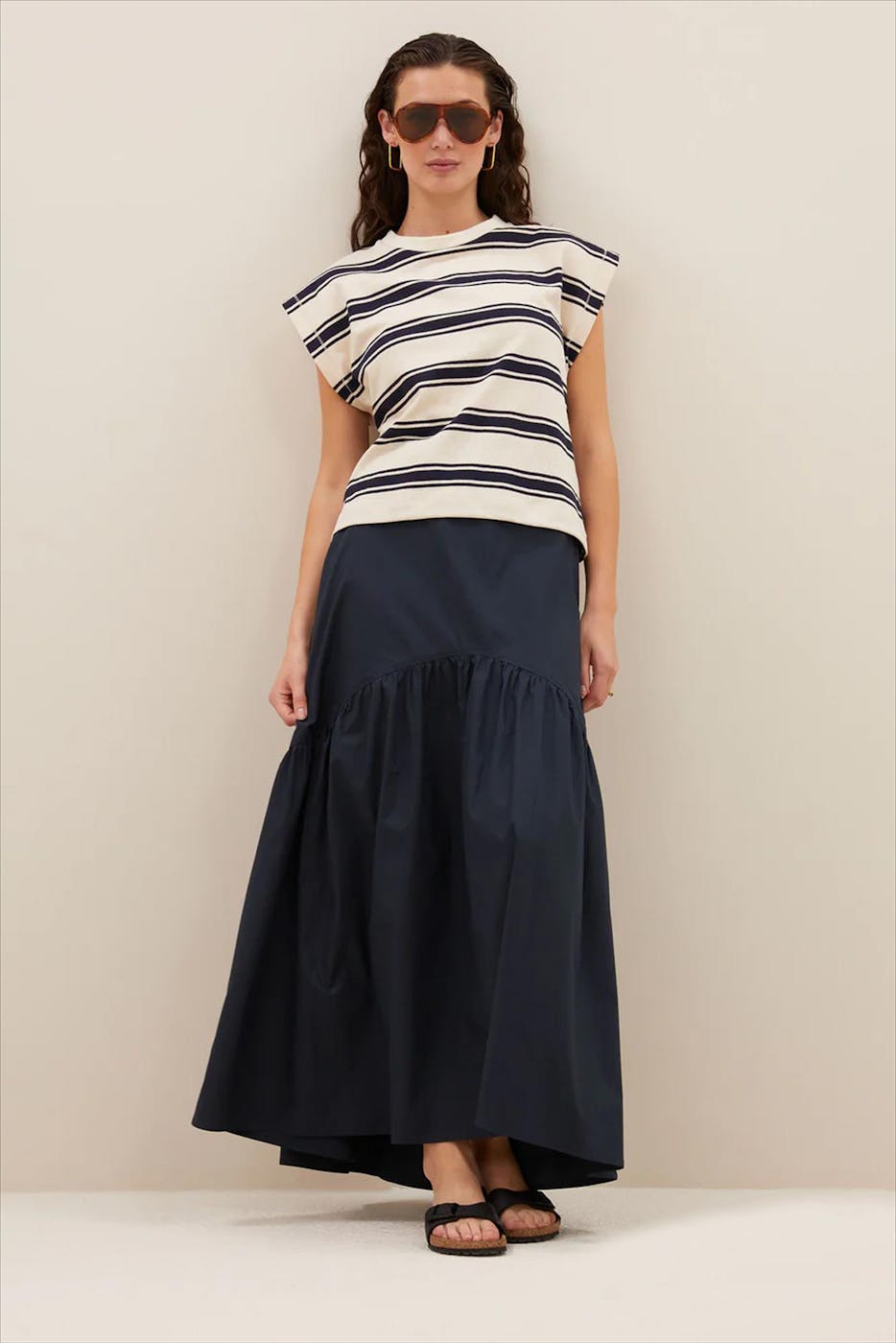 BY BAR - Ecru Mason Stripe T-shirt