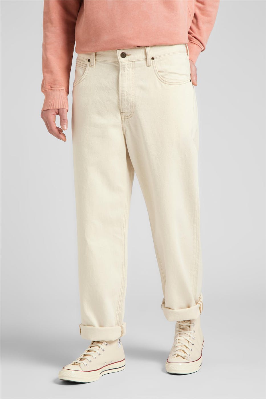 Lee - Ecru Asher Loose Straight jeans