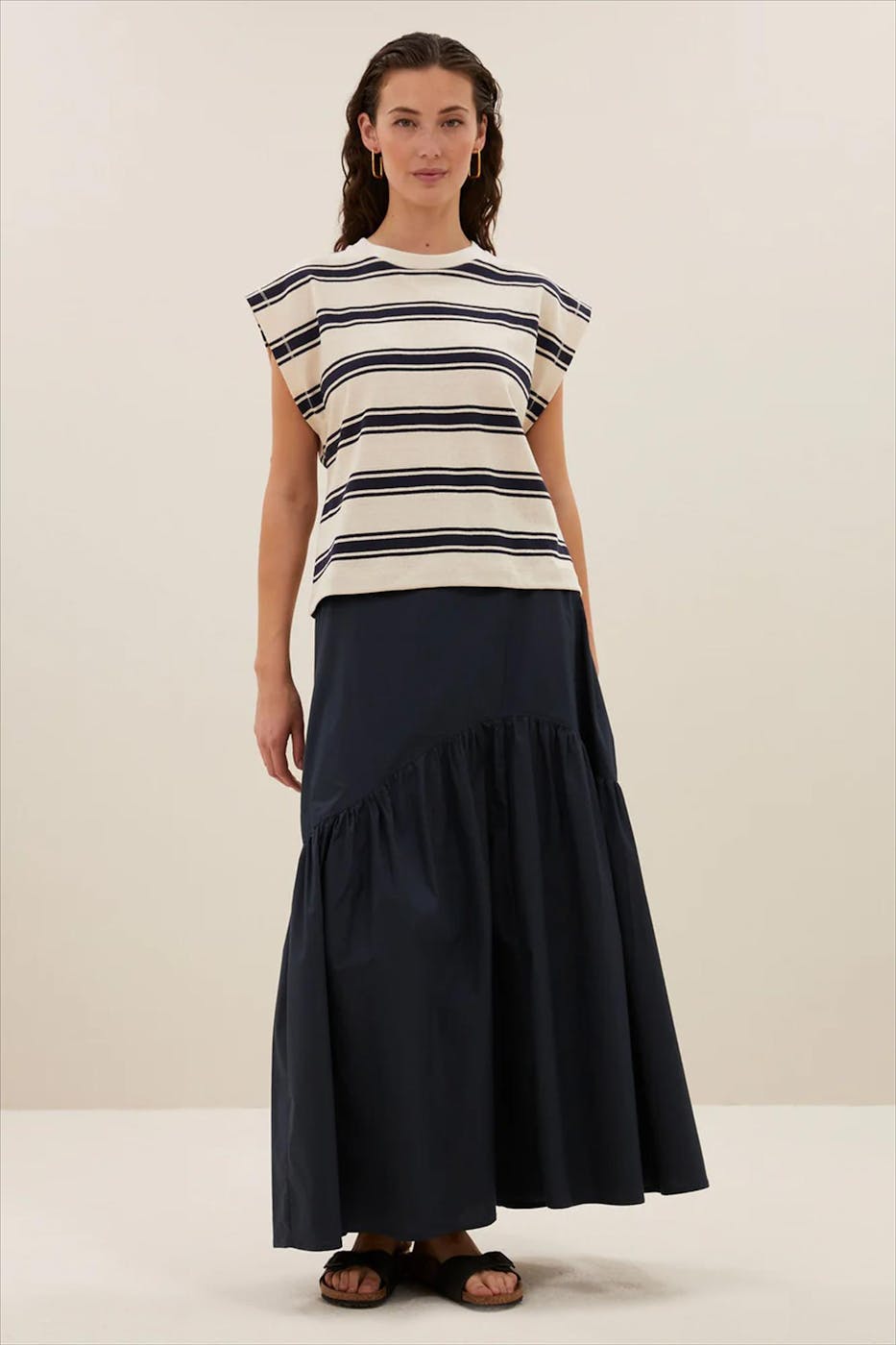 BY BAR - Ecru Mason Stripe T-shirt