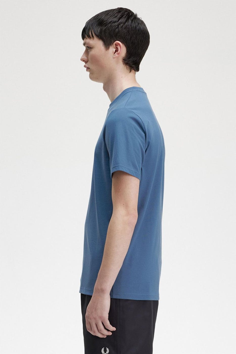 Fred Perry - Blauwe Embroidered T-shirt