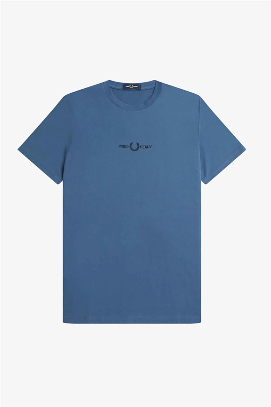 Fred Perry - Blauwe Embroidered T-shirt