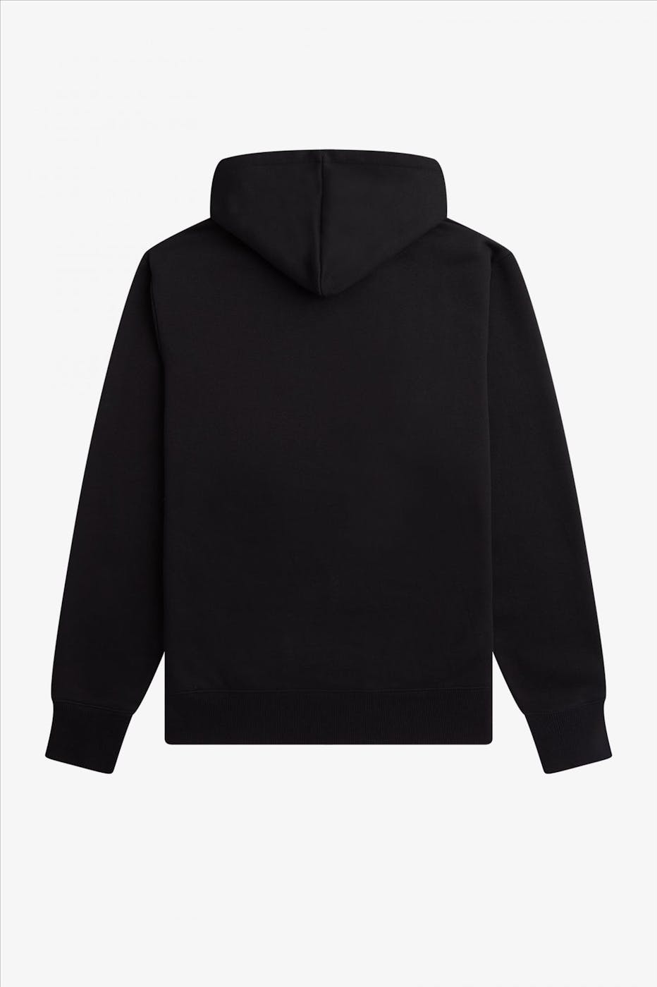 Fred Perry - Zwarte Geborduurde hoodie