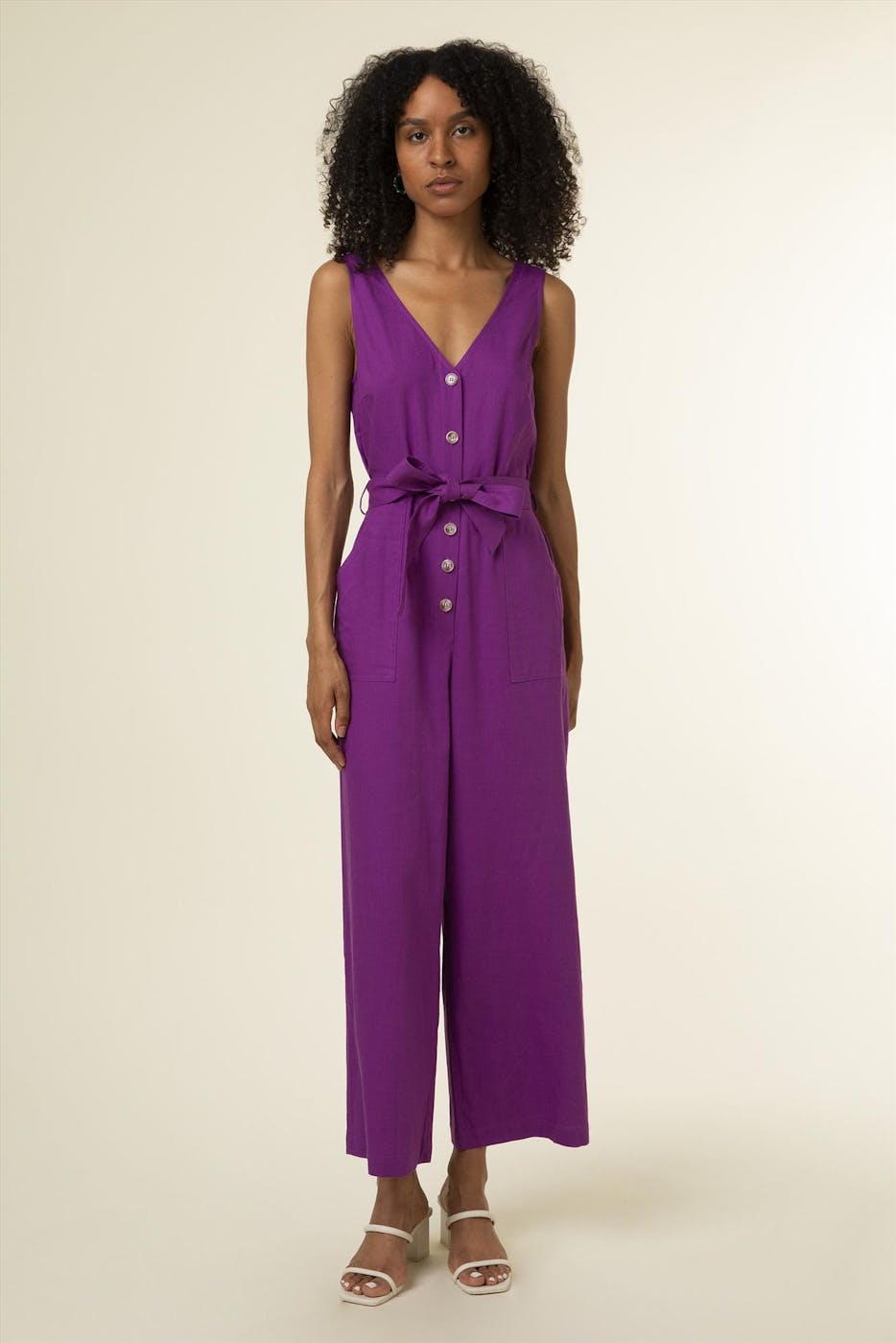 FRNCH - Paarse Laurena jumpsuit
