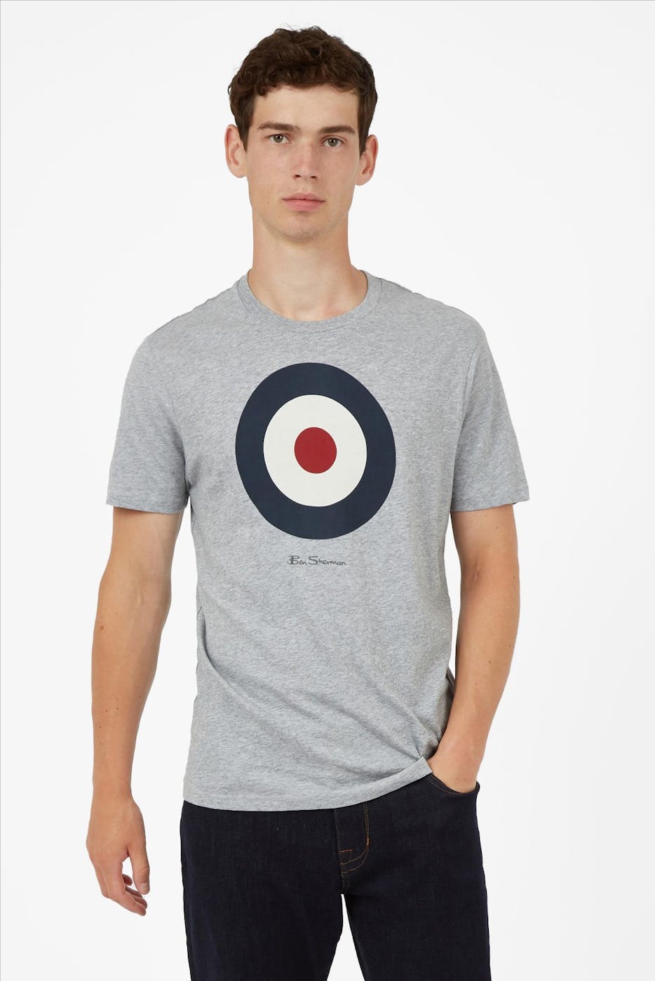 Ben Sherman - Grijze Signature Target T-shirt