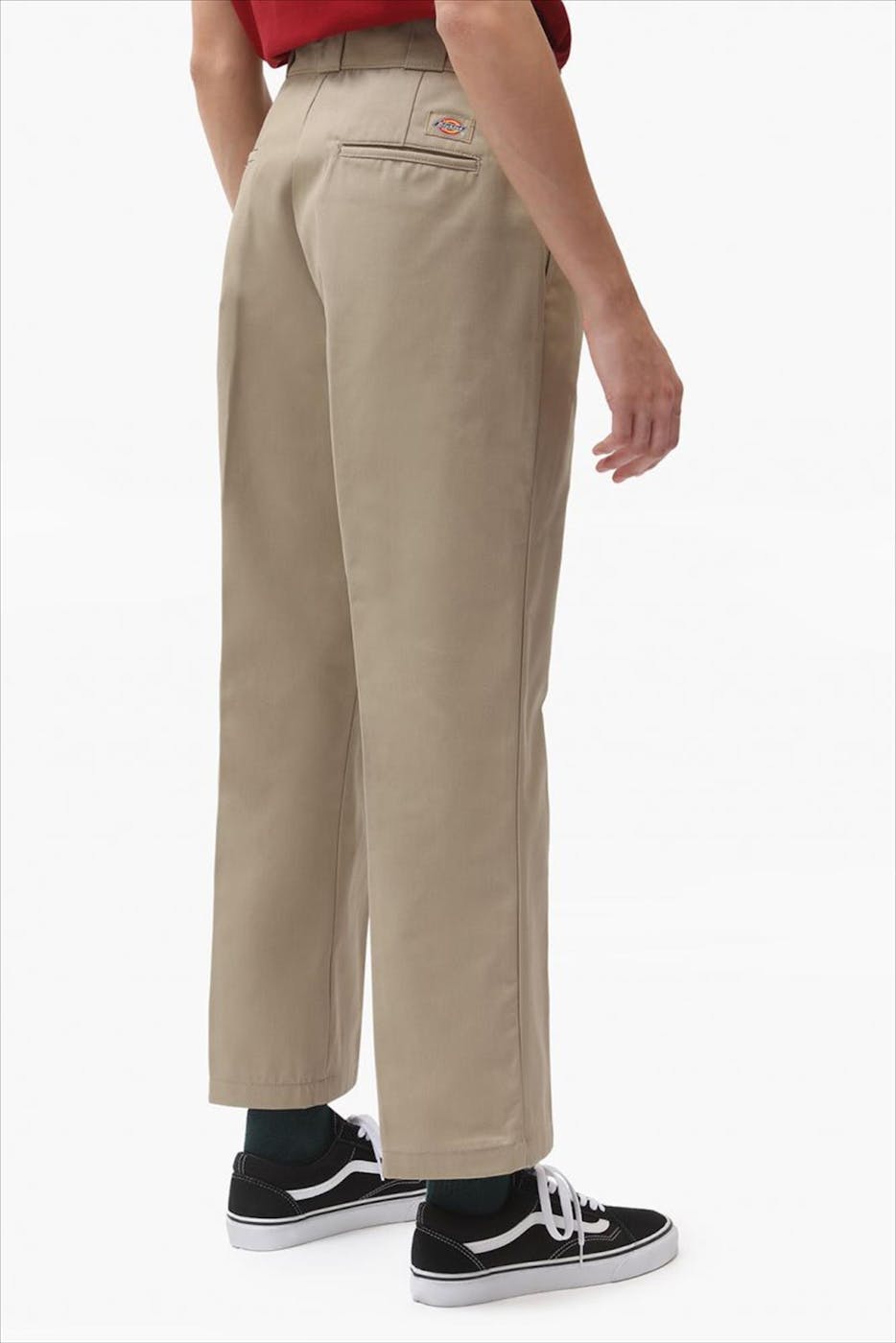 Dickies - Beige Cropped Slim Broek
