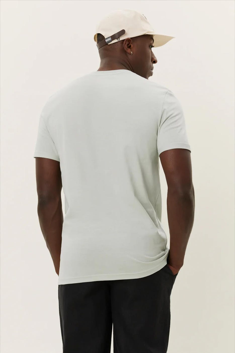 LES DEUX - Mintgroene Nørregaard Tonal T-shirt
