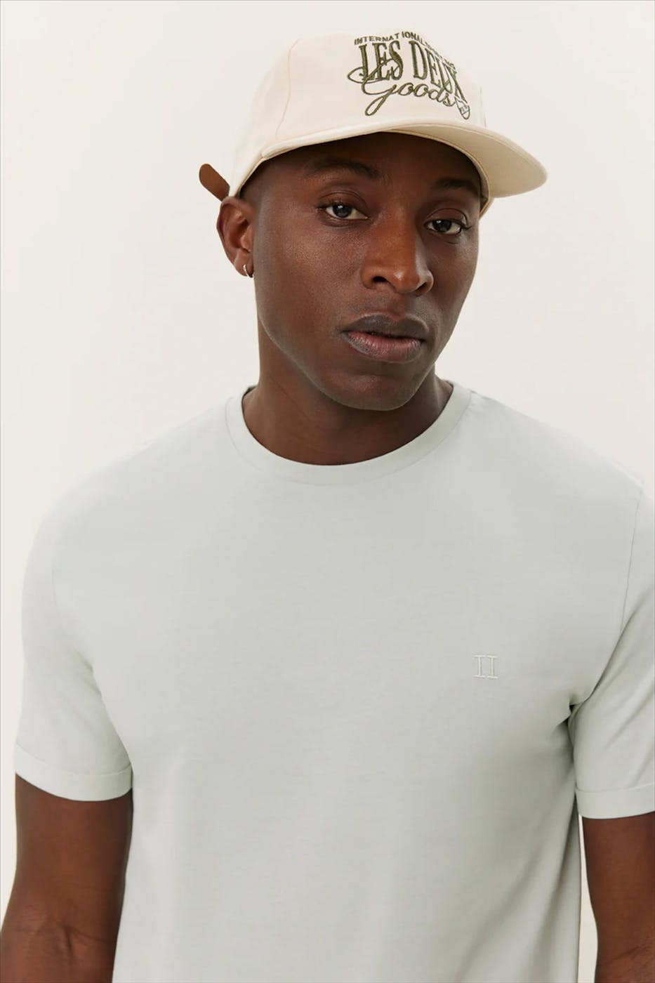 LES DEUX - Mintgroene Nørregaard Tonal T-shirt