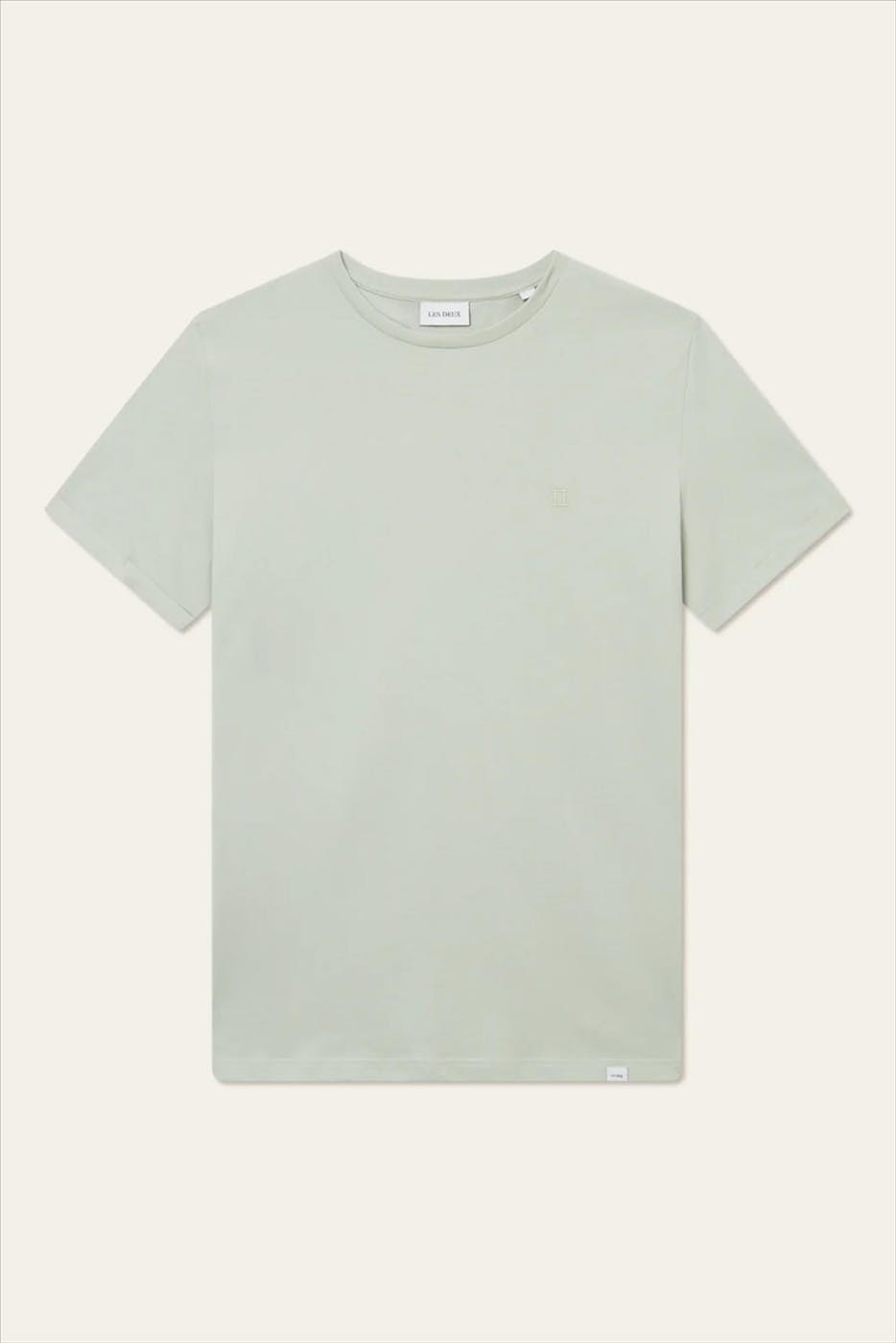 LES DEUX - Mintgroene Nørregaard Tonal T-shirt