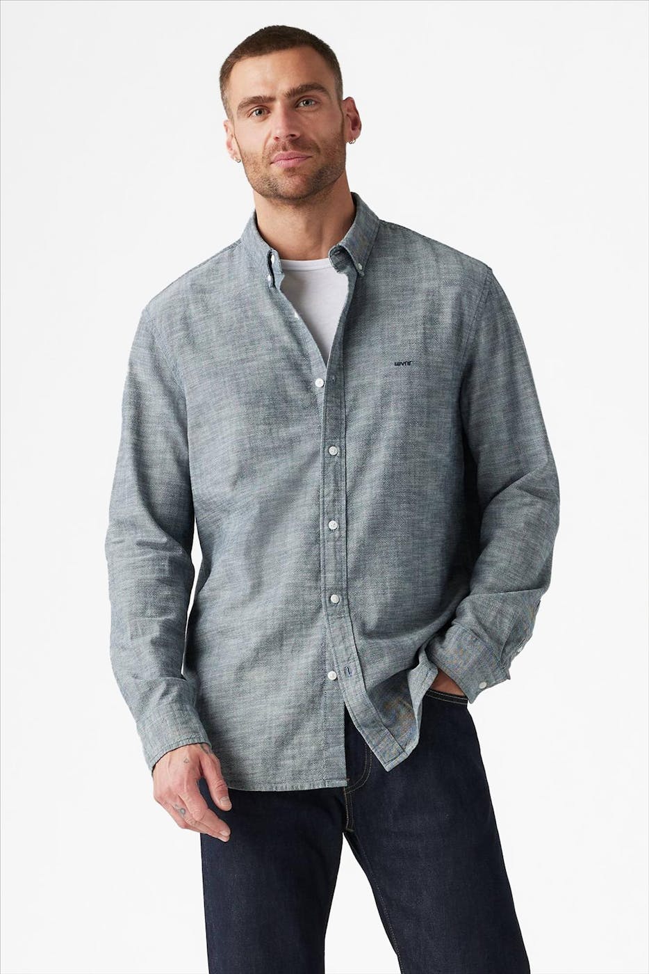 Levi's - Blauw Authentic hemd