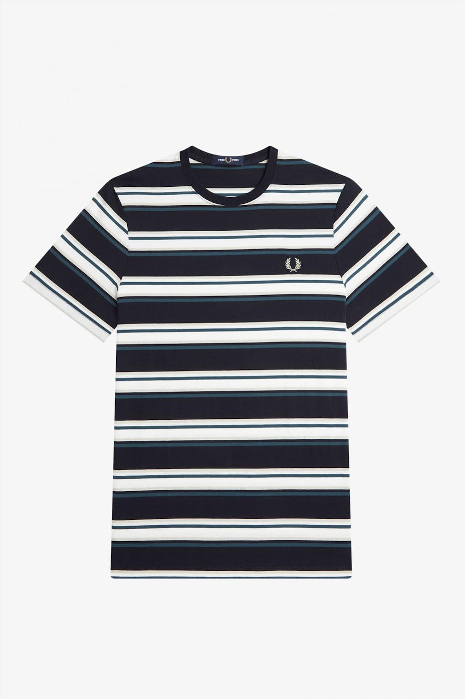 Fred Perry - Donkerblauwe Stripe T-shirt