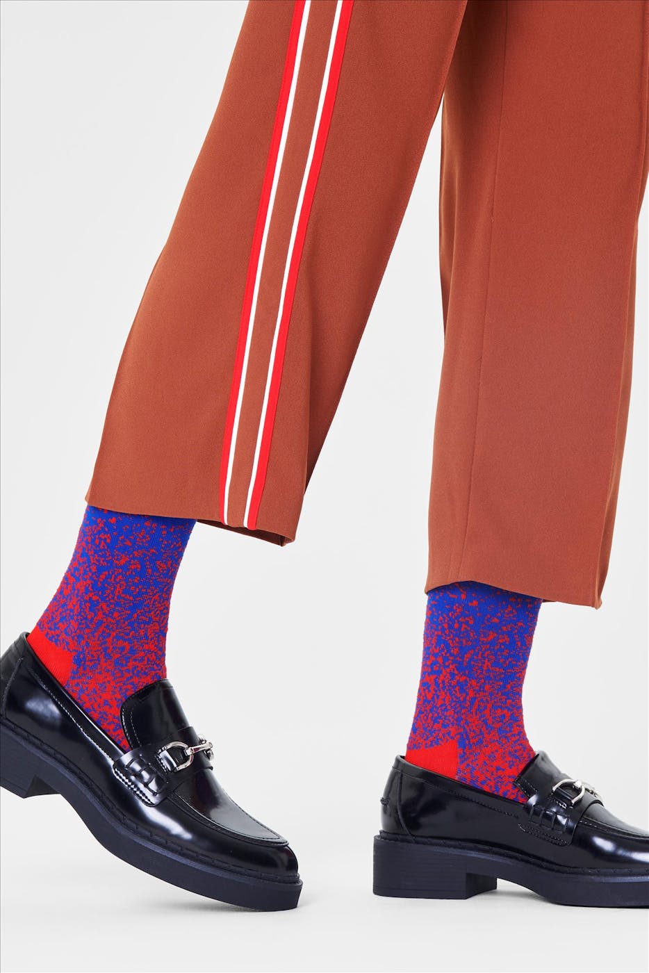 Happy Socks - Rood-blauwe Stardust sokken, maat: 36-40