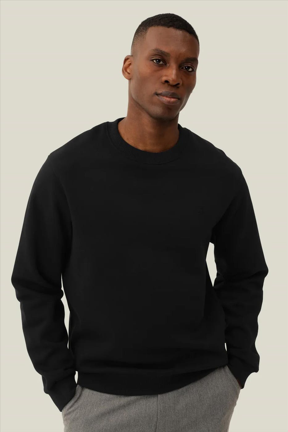LES DEUX - Zwarte Nørregaard Tonal sweater