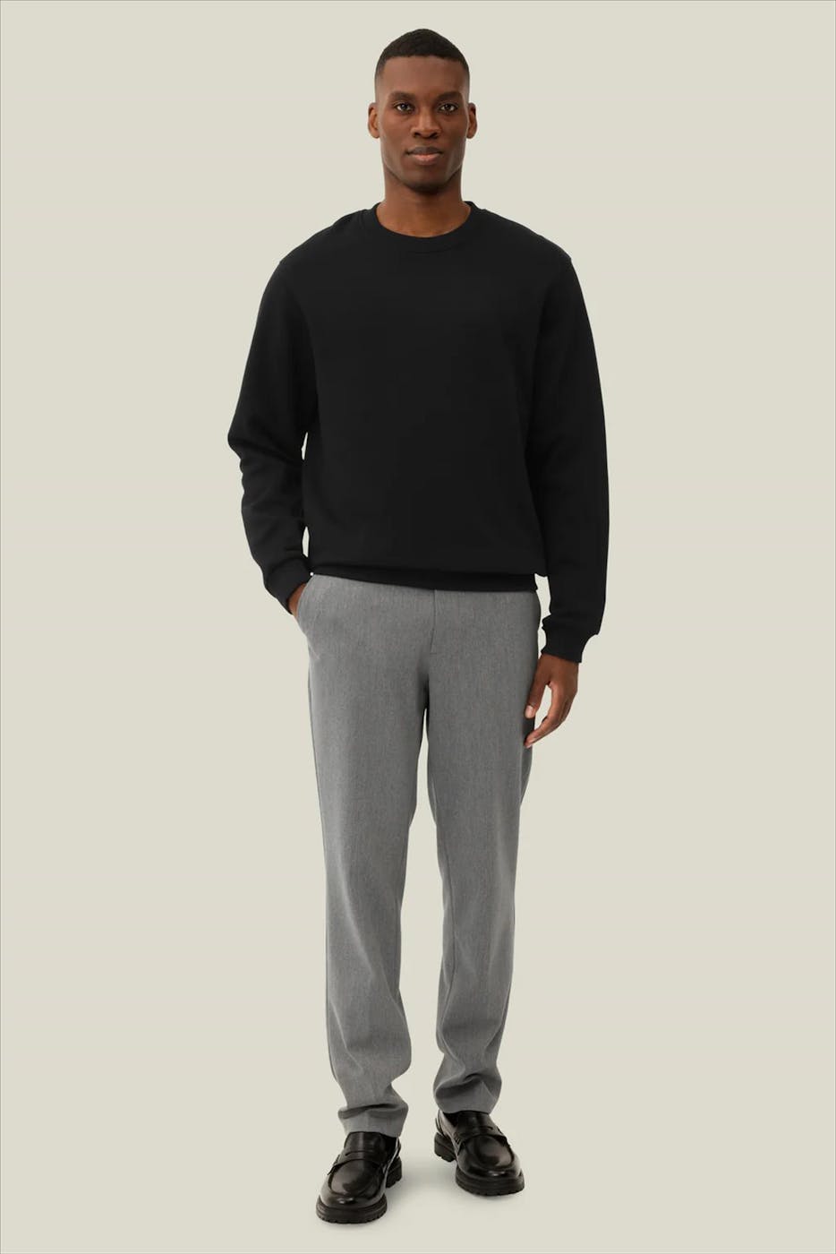 LES DEUX - Zwarte Nørregaard Tonal sweater