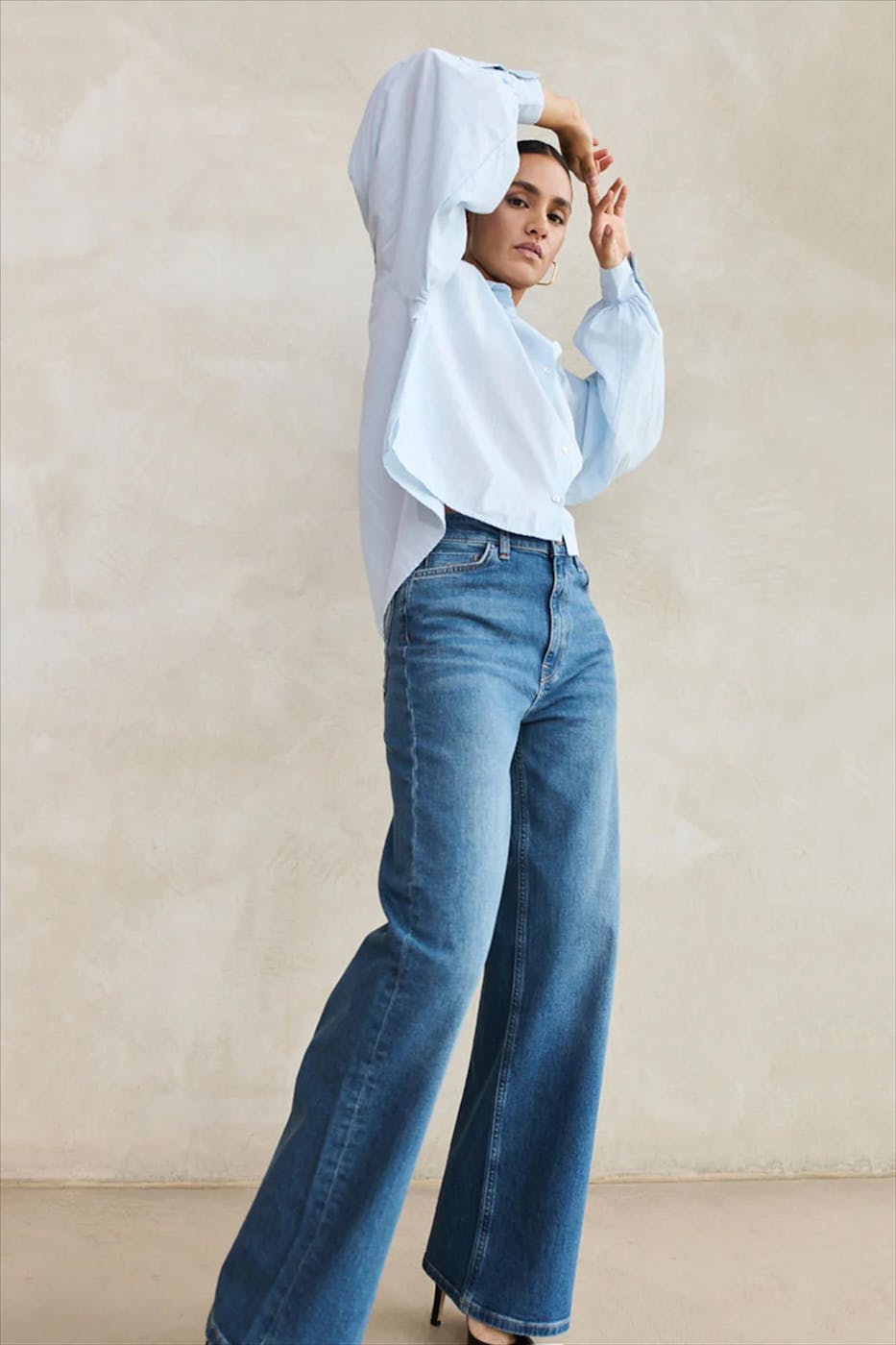 BY BAR - Blauwe Lina loose jeans