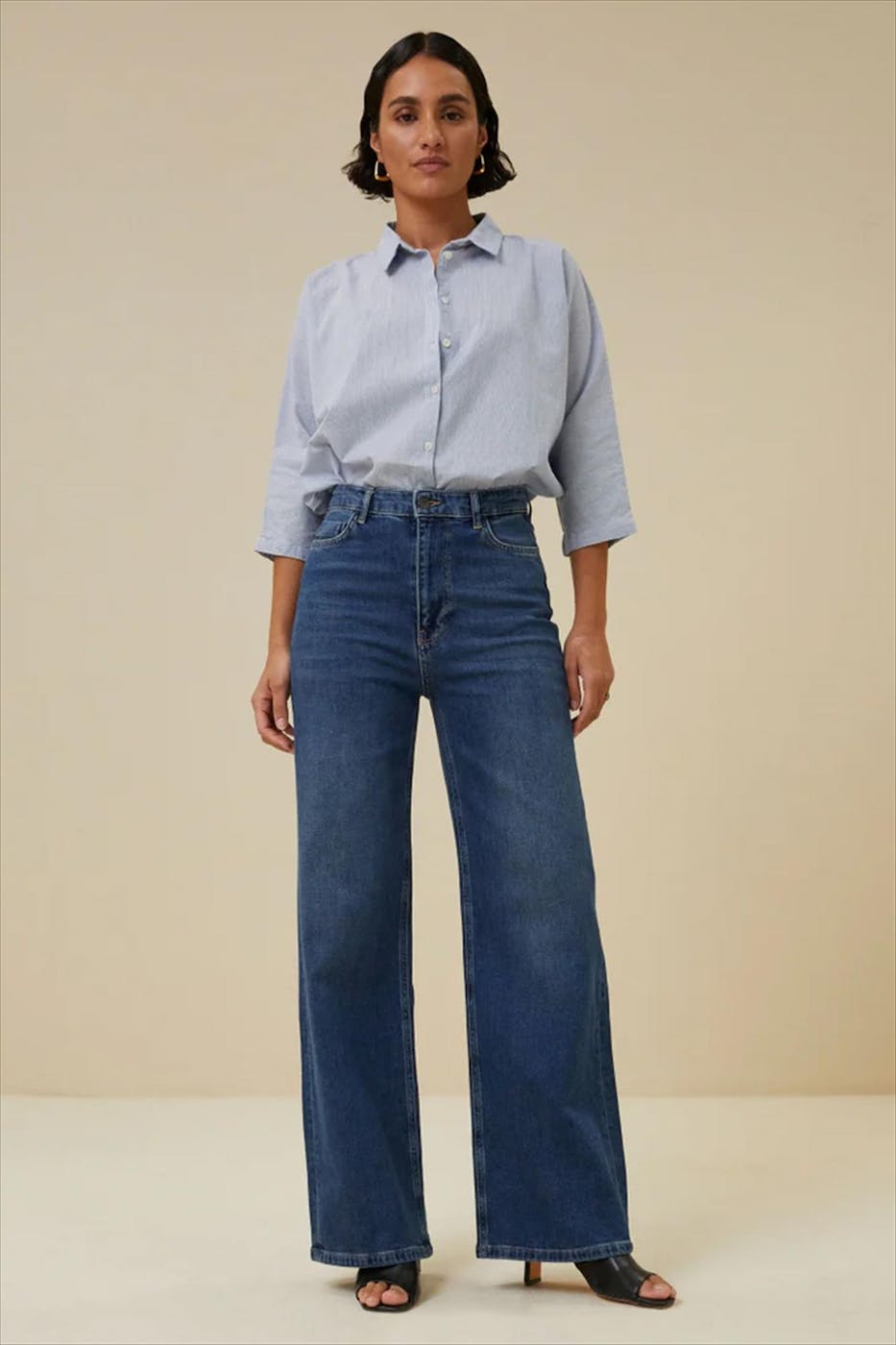 BY BAR - Blauwe Lina loose jeans