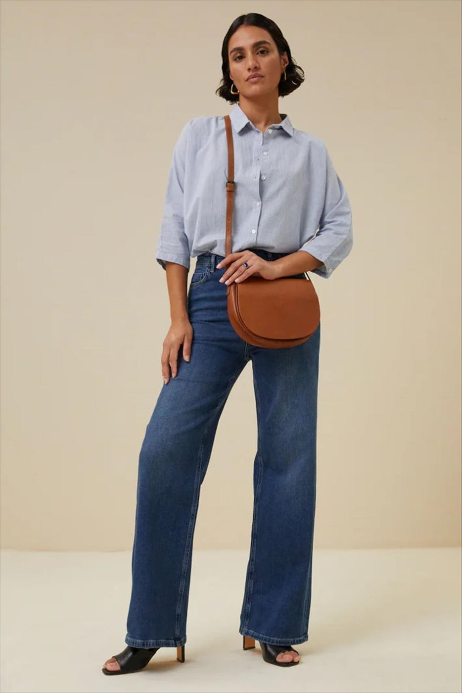 BY BAR - Blauwe Lina loose jeans
