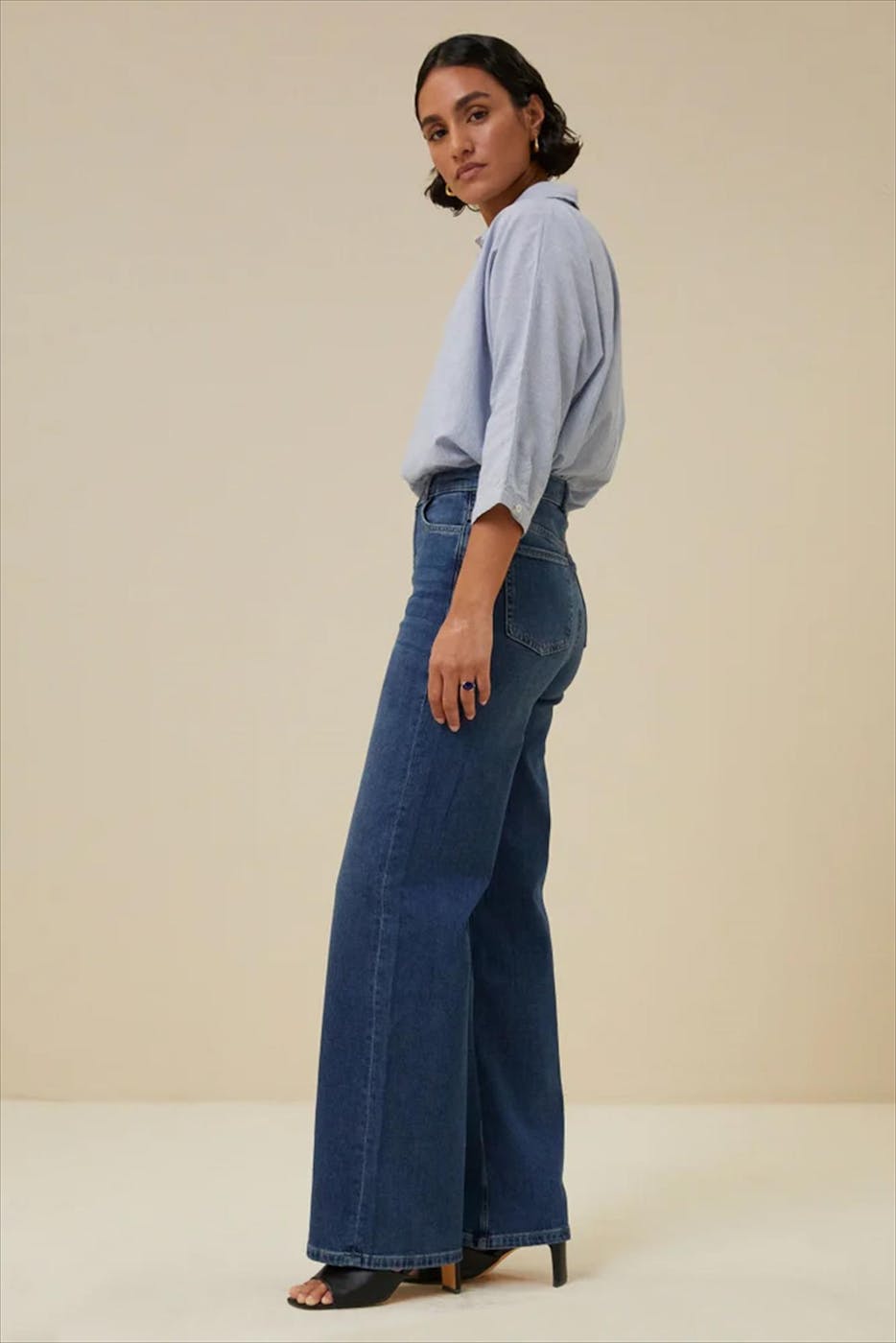 BY BAR - Blauwe Lina loose jeans