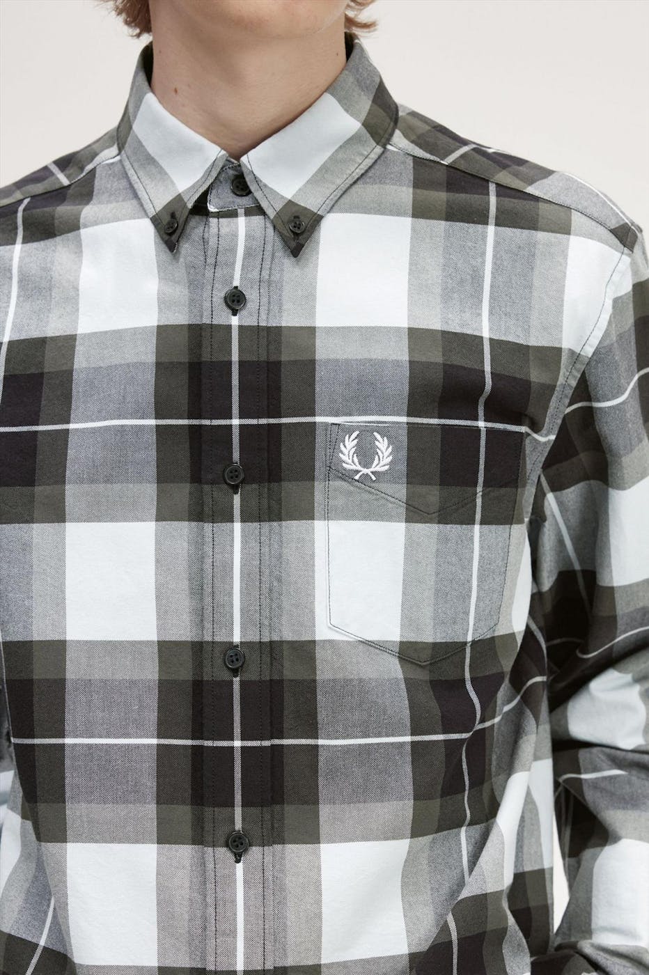 Fred Perry - Grijs Tartan hemd