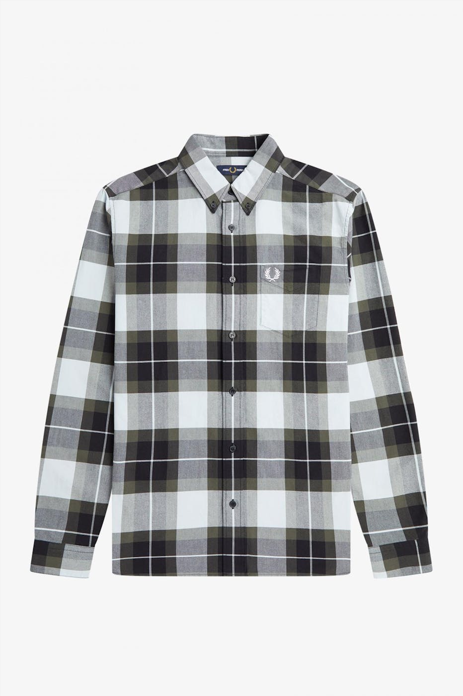 Fred Perry - Grijs Tartan hemd