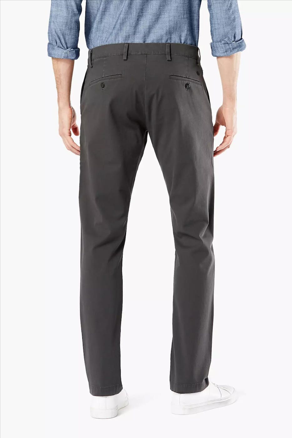 Dockers - Donkergrijze Tapered Fit chino