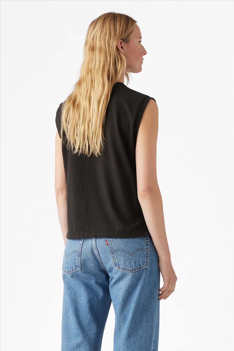 Levi's - Zwarte Boxy tanktop