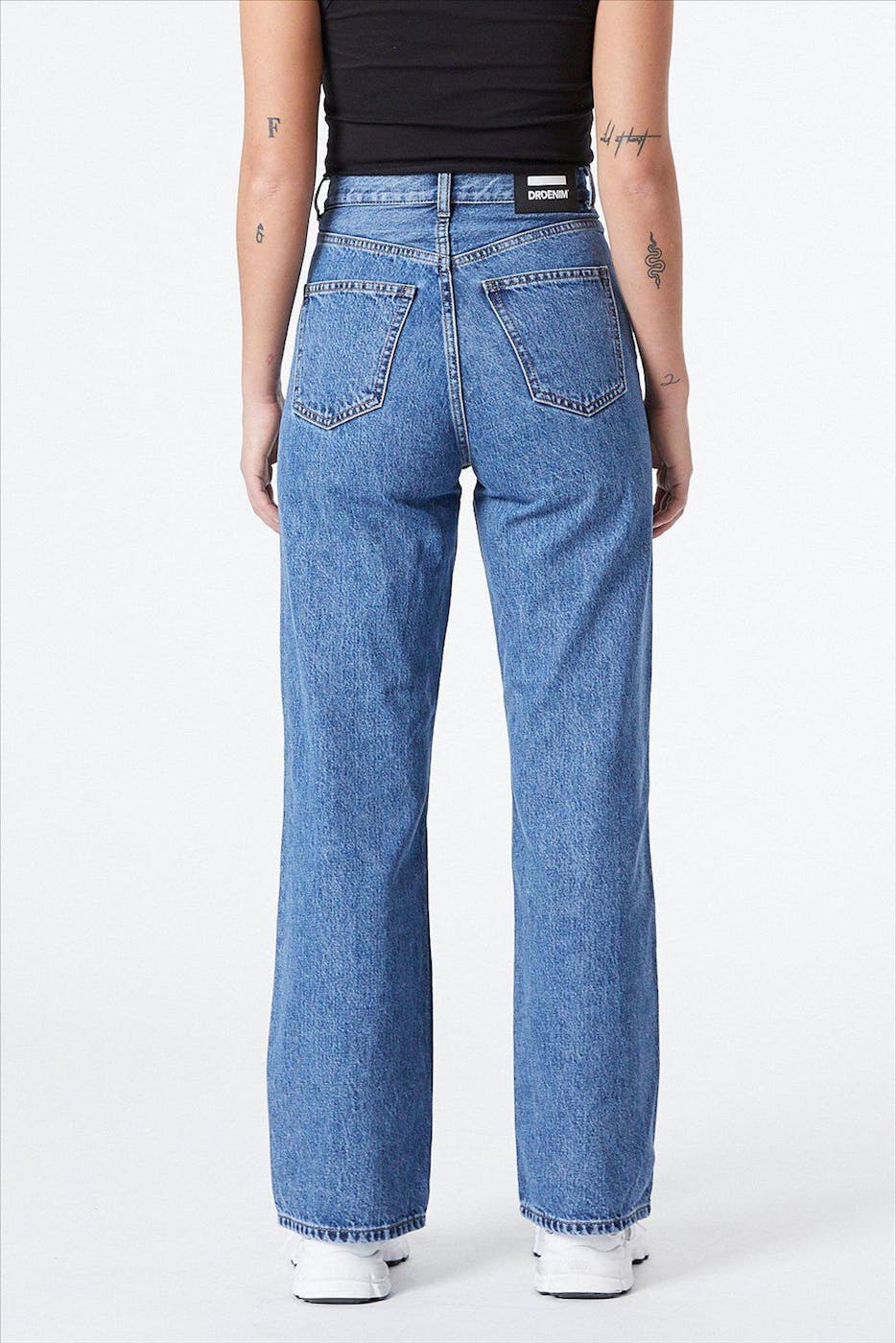 Dr. Denim - Blauwe Echo straight/wide jeans