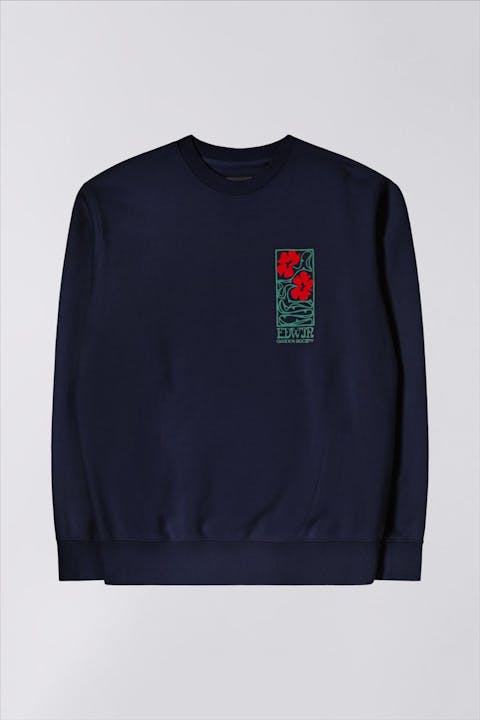 Edwin - Donkerblauwe Garden Society sweater