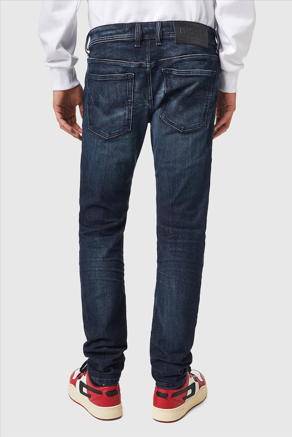 Diesel - Grijsblauwe Sleenker skinny jeans