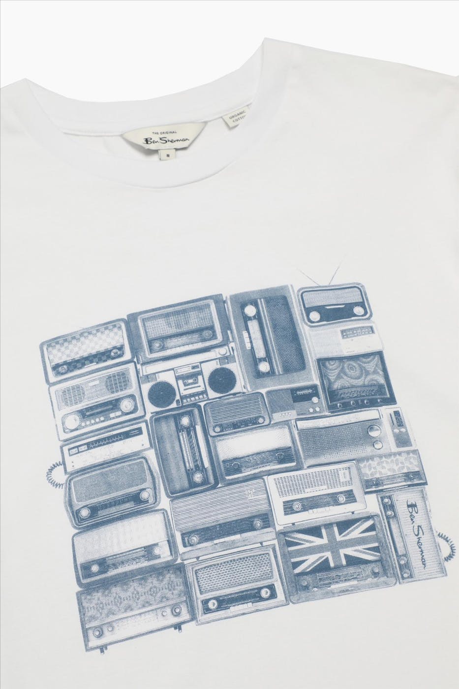Ben Sherman - Witte Radio Stack T-shirt