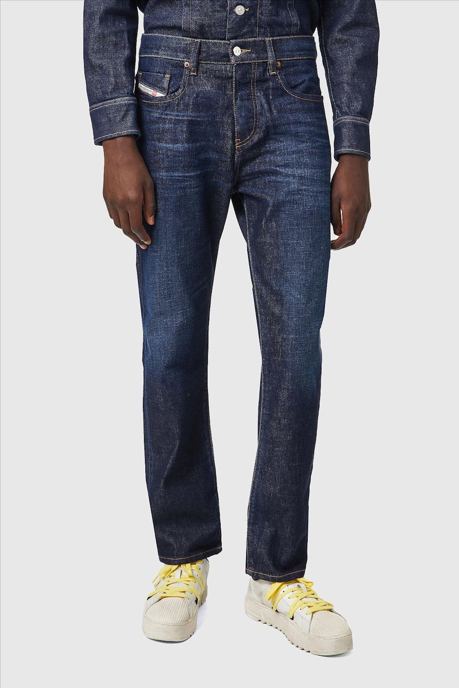 Diesel - Donkerblauwe D-Viker straight jeans