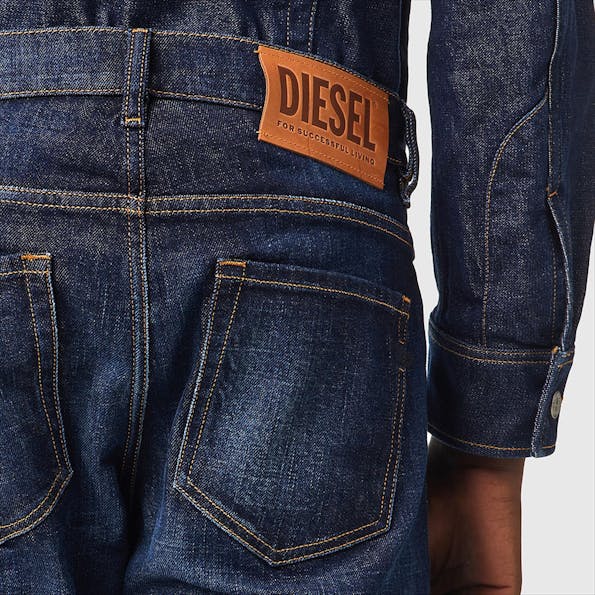 Diesel - Donkerblauwe D-Viker straight jeans