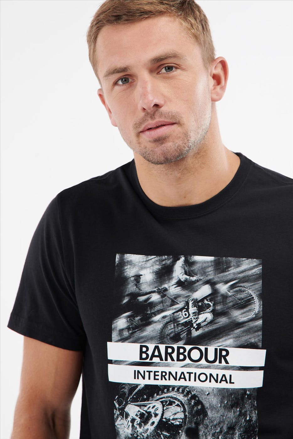 Barbour - Zwarte Photo History T-shirt