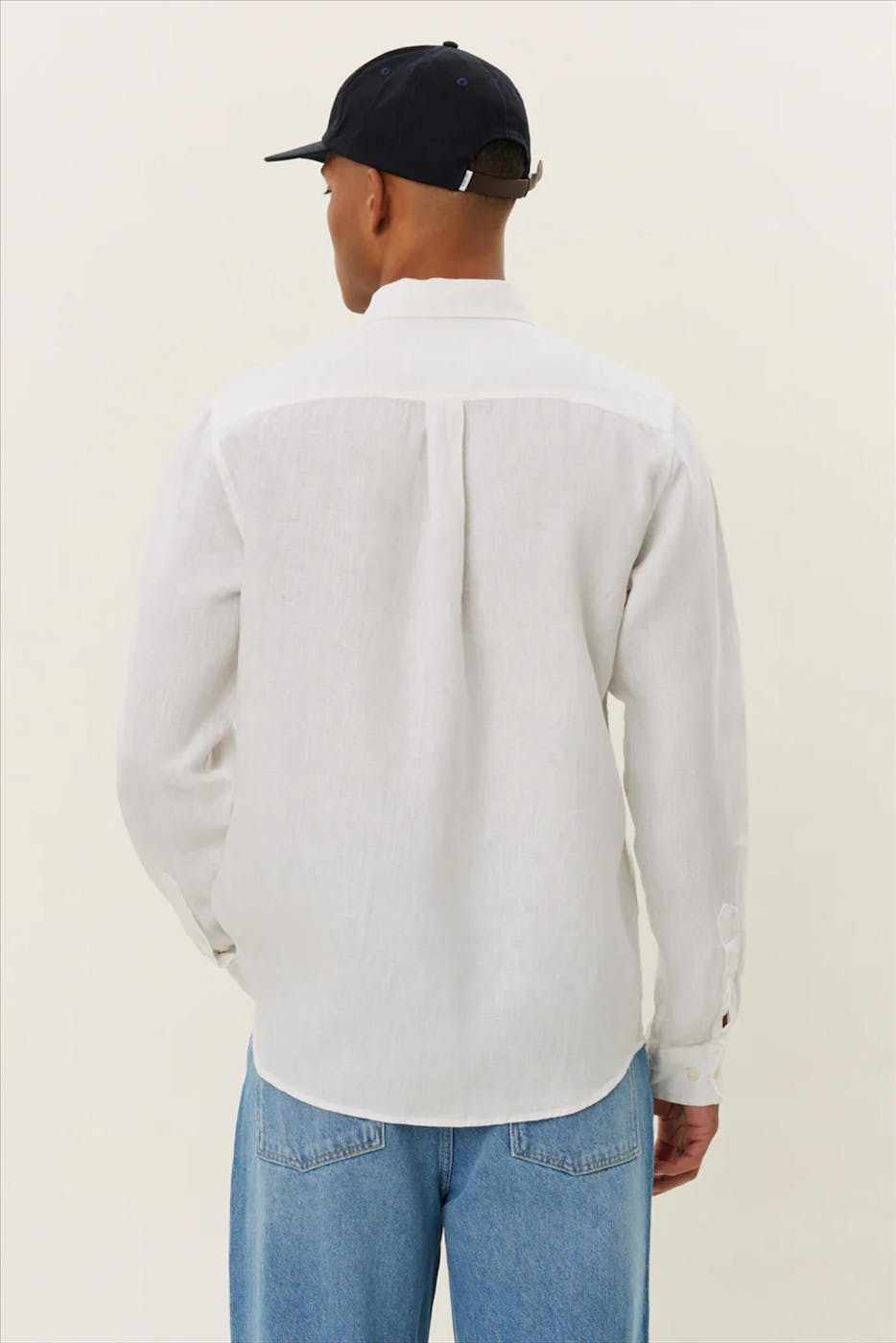 LES DEUX - Wit-Beige Kristian Linen hemd