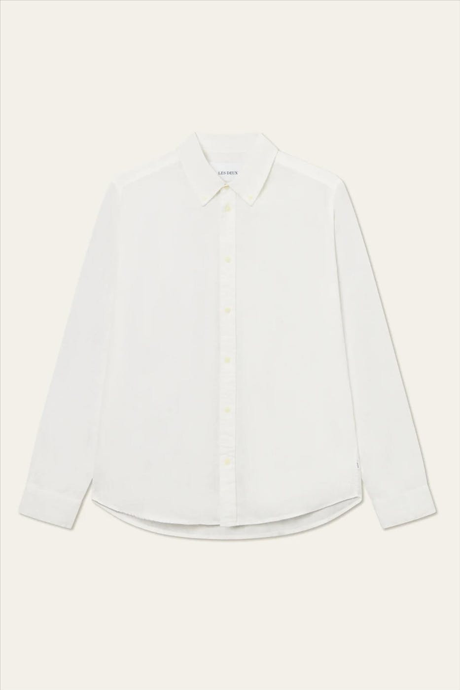 LES DEUX - Wit-Beige Kristian Linen hemd